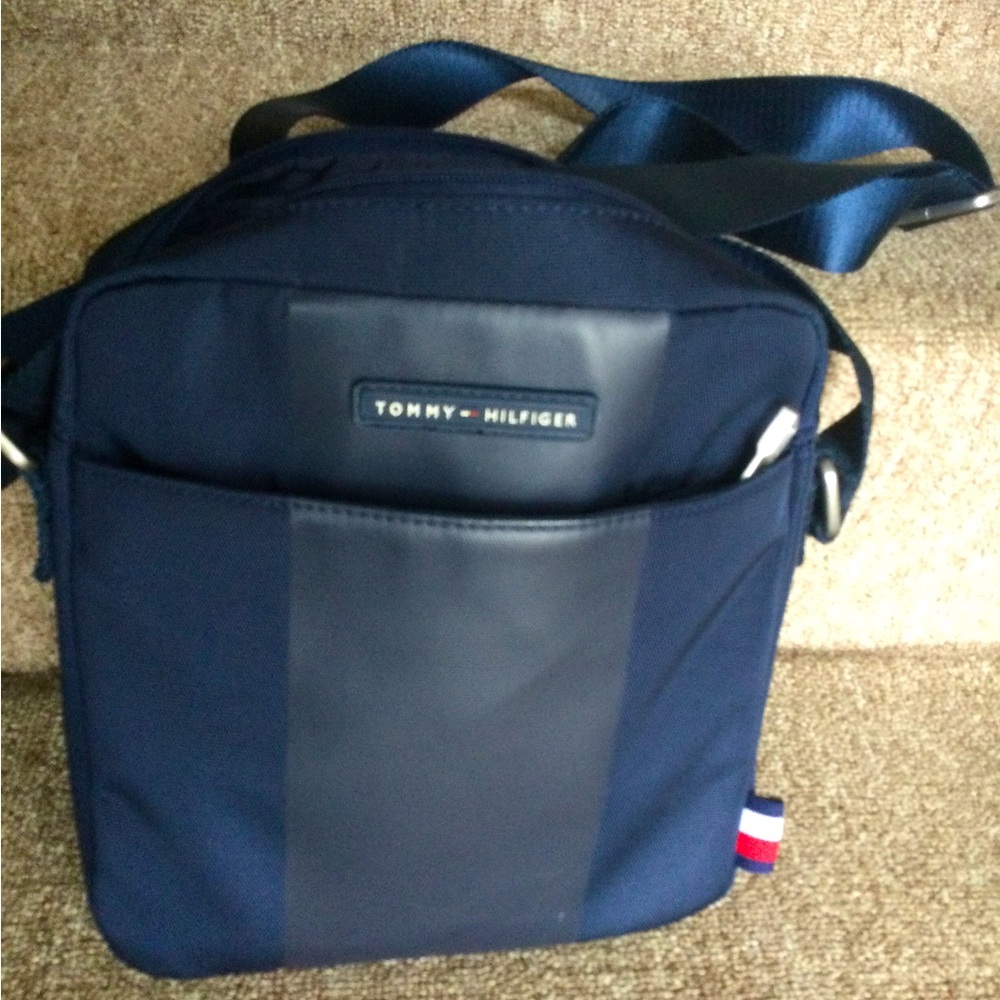 Blue shoulder bag